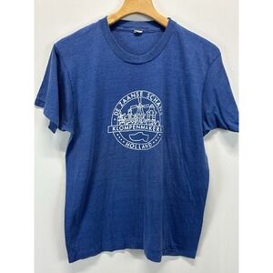 Vtg Screen Stars Holland Tshirt Sz X-Large Mens Blue Single Stitch Made USA 80s